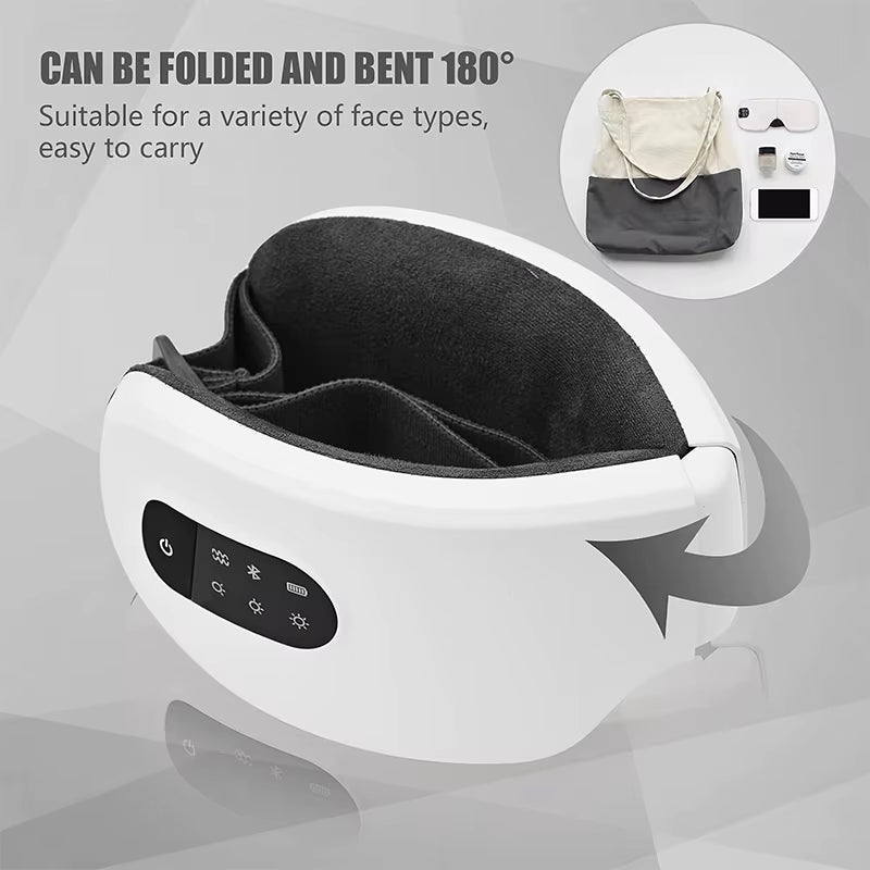 Revolutionary 4D Eye Massager with Smart Airbag Vibration, Hot Compress, and Bluetooth - Your Ultimate Solution for Eye Fatigue and Wrinkles